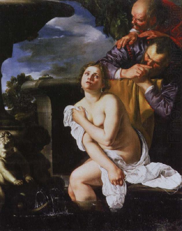 susanna i badet, Artemisia gentileschi